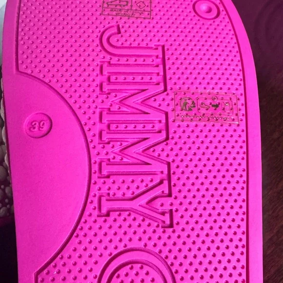 Jimmy Choo Fitz Fuchsia with Pearls NWT size 39 New never worn - Picture 4 of 9